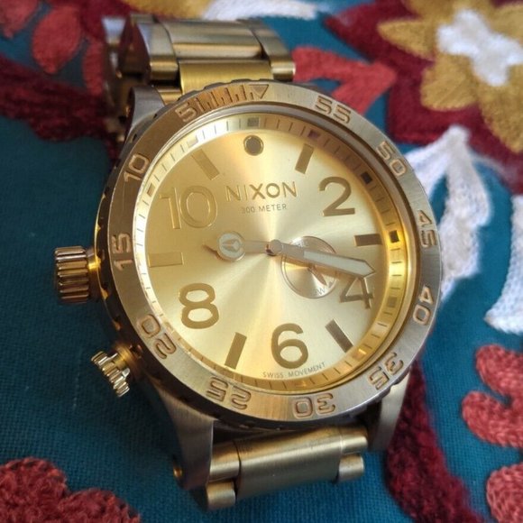 Nixon Accessories Nixon 53 Watch Swiss Movement High Low Tide Dial